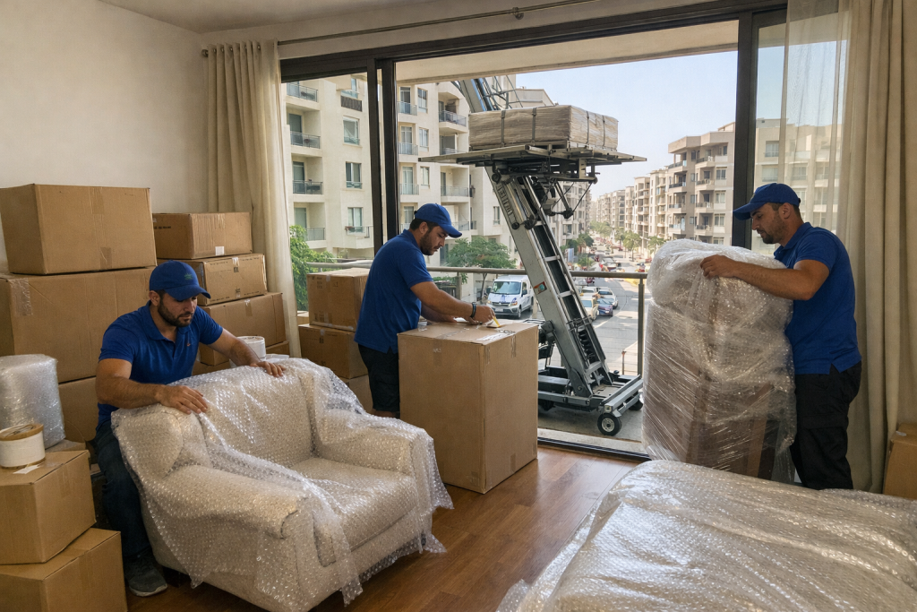 نقل اثاث جميرا بيتش ريزيدنس بخدمة منظمة تناسب الأبراج والشقق الفاخرة